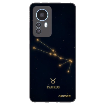 Picasee Xiaomi 12T Pro Hülle - Schwarzes Silikon - TAURUS