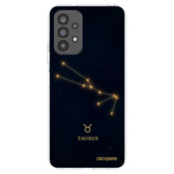 Picasee Samsung Galaxy A73 5G Hülle - Transparentes Silikon - TAURUS