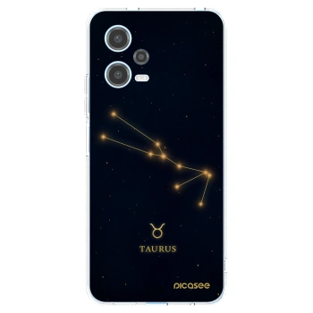 Picasee Xiaomi Redmi Note 12 5G Hülle - Transparentes Silikon - TAURUS