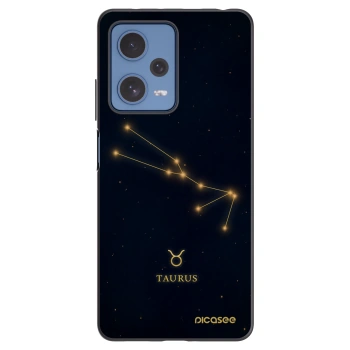 Picasee Xiaomi Redmi Note 12 Pro 5G Hülle - Schwarzes Silikon - TAURUS