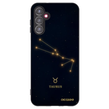 Picasee Samsung Galaxy A14 5G A146P Hülle - Schwarzes Silikon - TAURUS