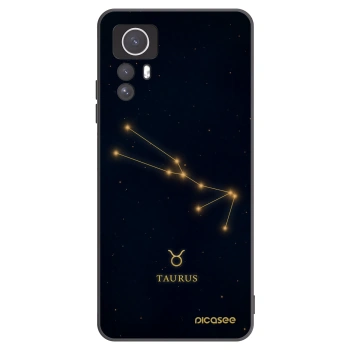 Picasee Xiaomi Redmi Note 12S Hülle - Schwarzes Silikon - TAURUS