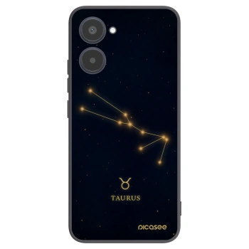 Picasee Realme 10 4G Hülle - Schwarzes Silikon - TAURUS
