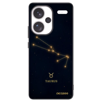 Picasee Xiaomi Redmi Note 13 Pro+ 5G Hülle - Schwarzes Silikon - TAURUS