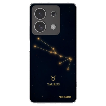 Picasee Xiaomi Redmi Note 13 4G Hülle - Transparentes Silikon - TAURUS
