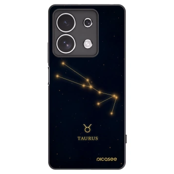 Picasee Xiaomi Redmi Note 13 4G Hülle - Schwarzes Silikon - TAURUS
