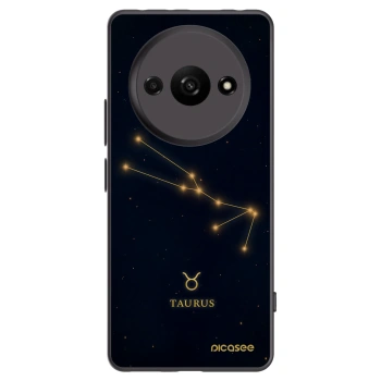 Picasee Xiaomi Redmi A3 Hülle - Schwarzes Silikon - TAURUS