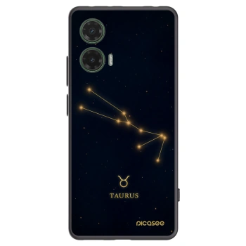 Picasee Motorola Moto G35 5G Hülle - Schwarzes Silikon - TAURUS