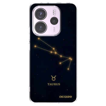 Picasee Xiaomi Redmi Note 14 4G Hülle - Transparentes Silikon - TAURUS
