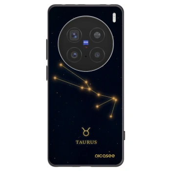 Picasee Vivo X200 Pro Hülle - Schwarzes Silikon - TAURUS