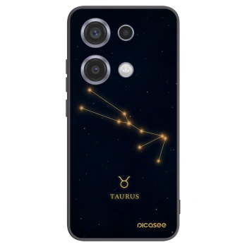 Picasee Xiaomi Redmi Note 14S Hülle - Schwarzes Silikon - TAURUS