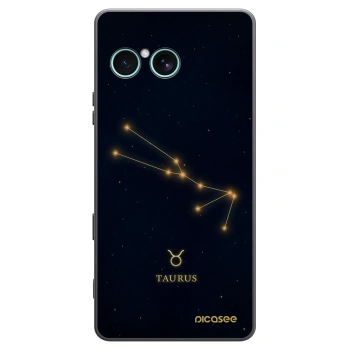 Picasee Sony Xperia 10 VII Hülle - Schwarzes Silikon - TAURUS