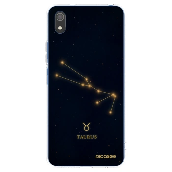 Picasee Xiaomi Redmi 7A Hülle - Transparentes Silikon - TAURUS