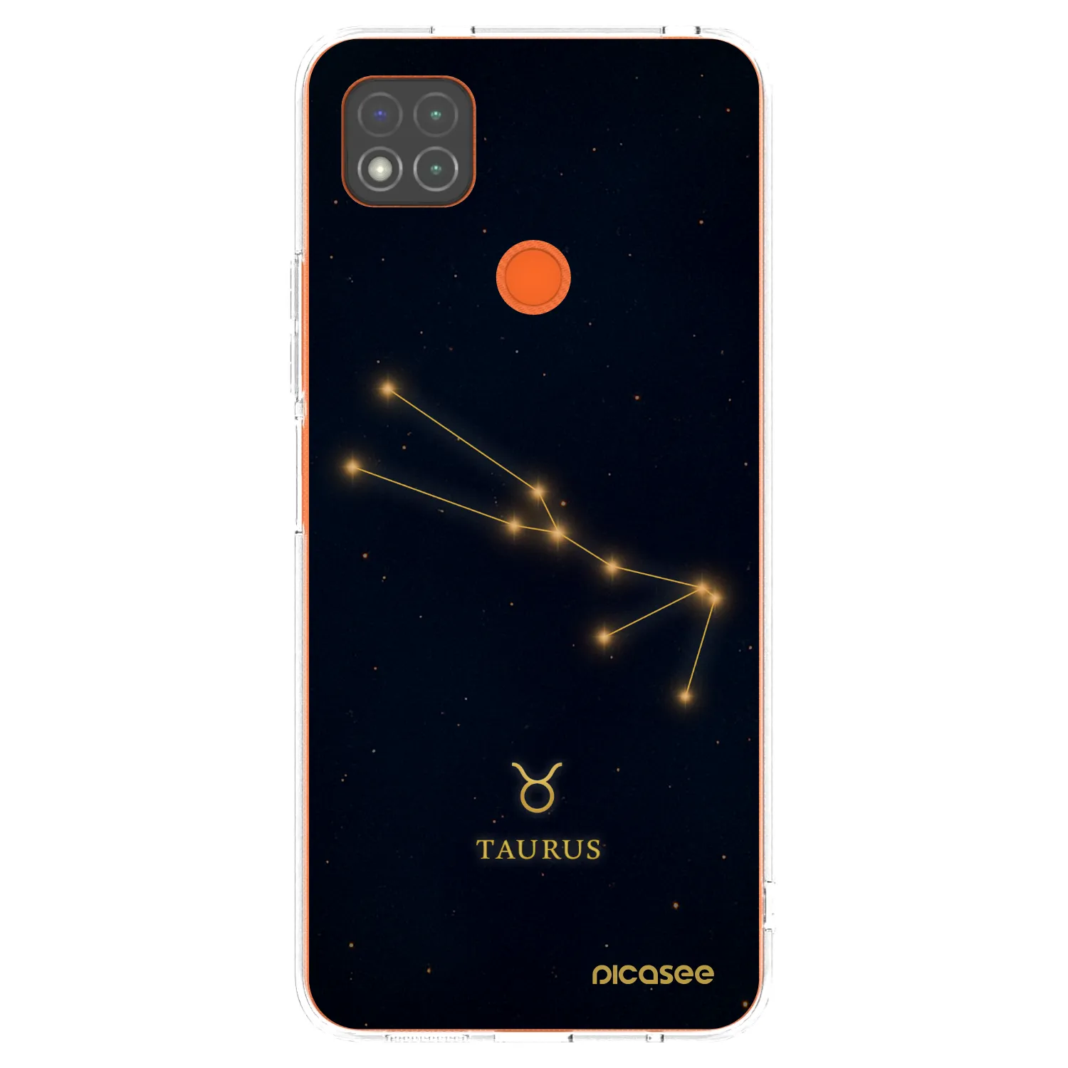 Picasee Xiaomi Redmi 9C Hülle - Transparentes Silikon - TAURUS