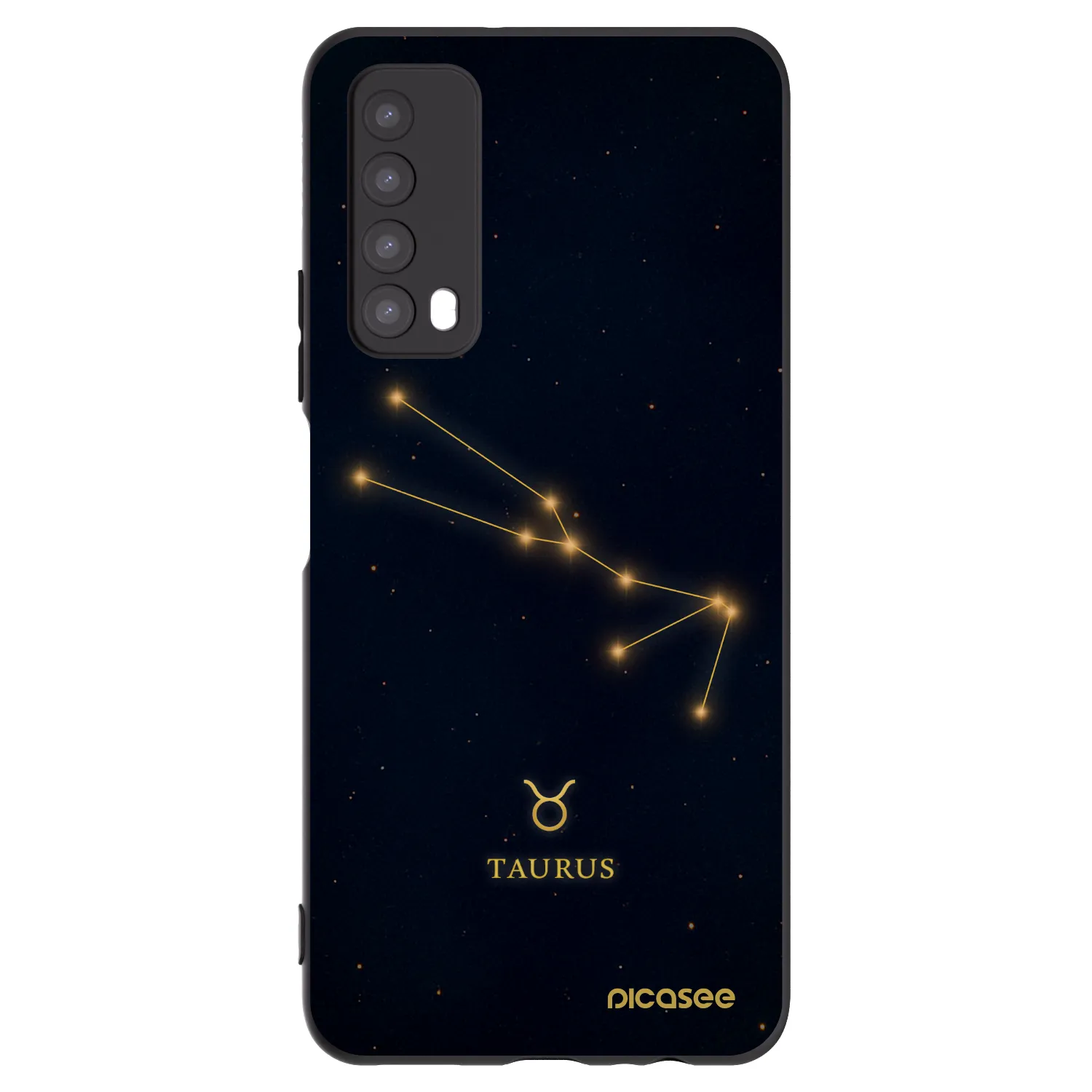 Picasee Huawei P Smart 2021 Hülle - Schwarzes Silikon - TAURUS