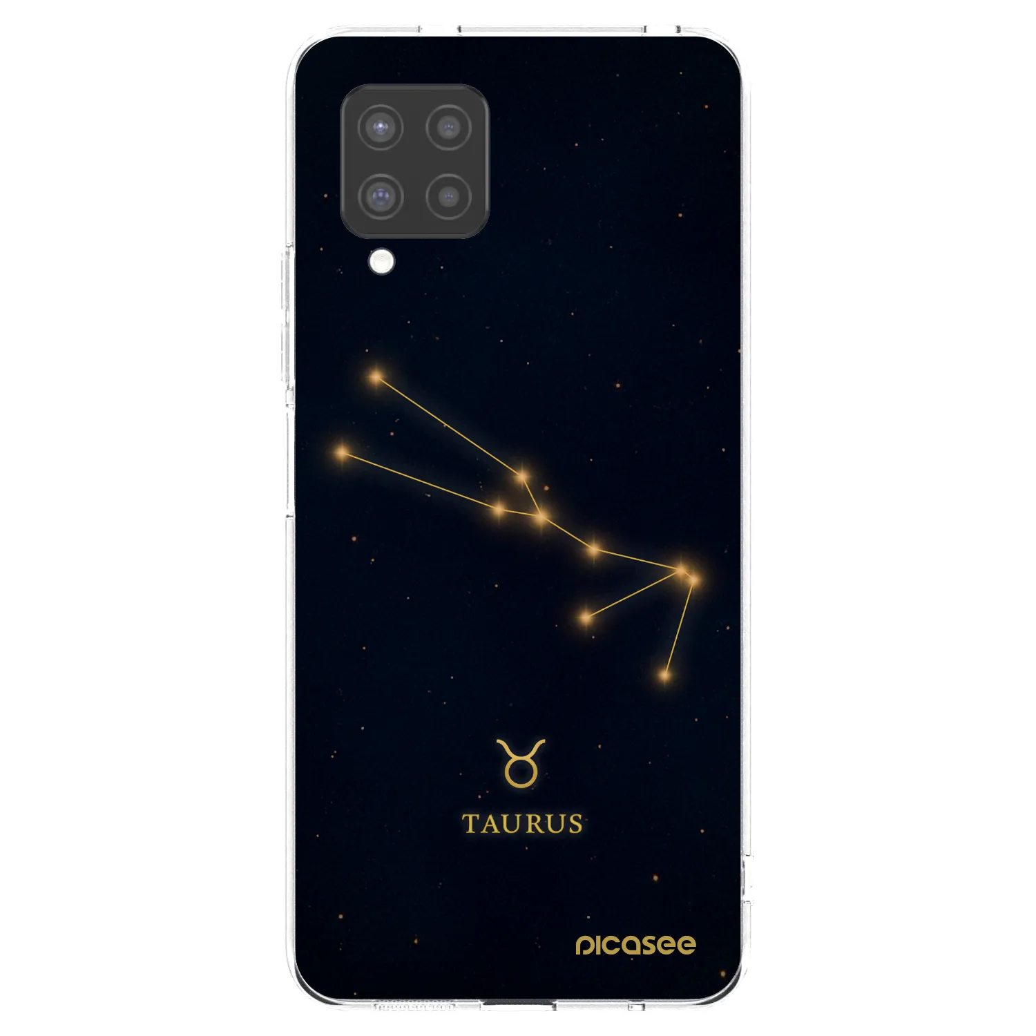 Picasee Samsung Galaxy A42 A426B Hülle - Transparentes Silikon - TAURUS