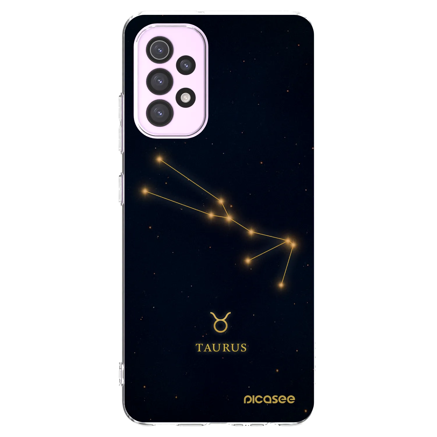 Picasee Samsung Galaxy A32 5G A326B Hülle - Transparentes Silikon - TAURUS