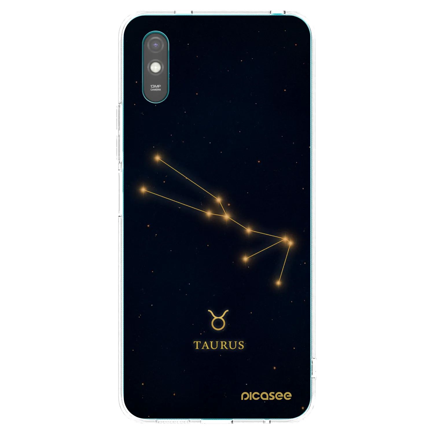 Picasee Xiaomi Redmi 9AT Hülle - Transparentes Silikon - TAURUS