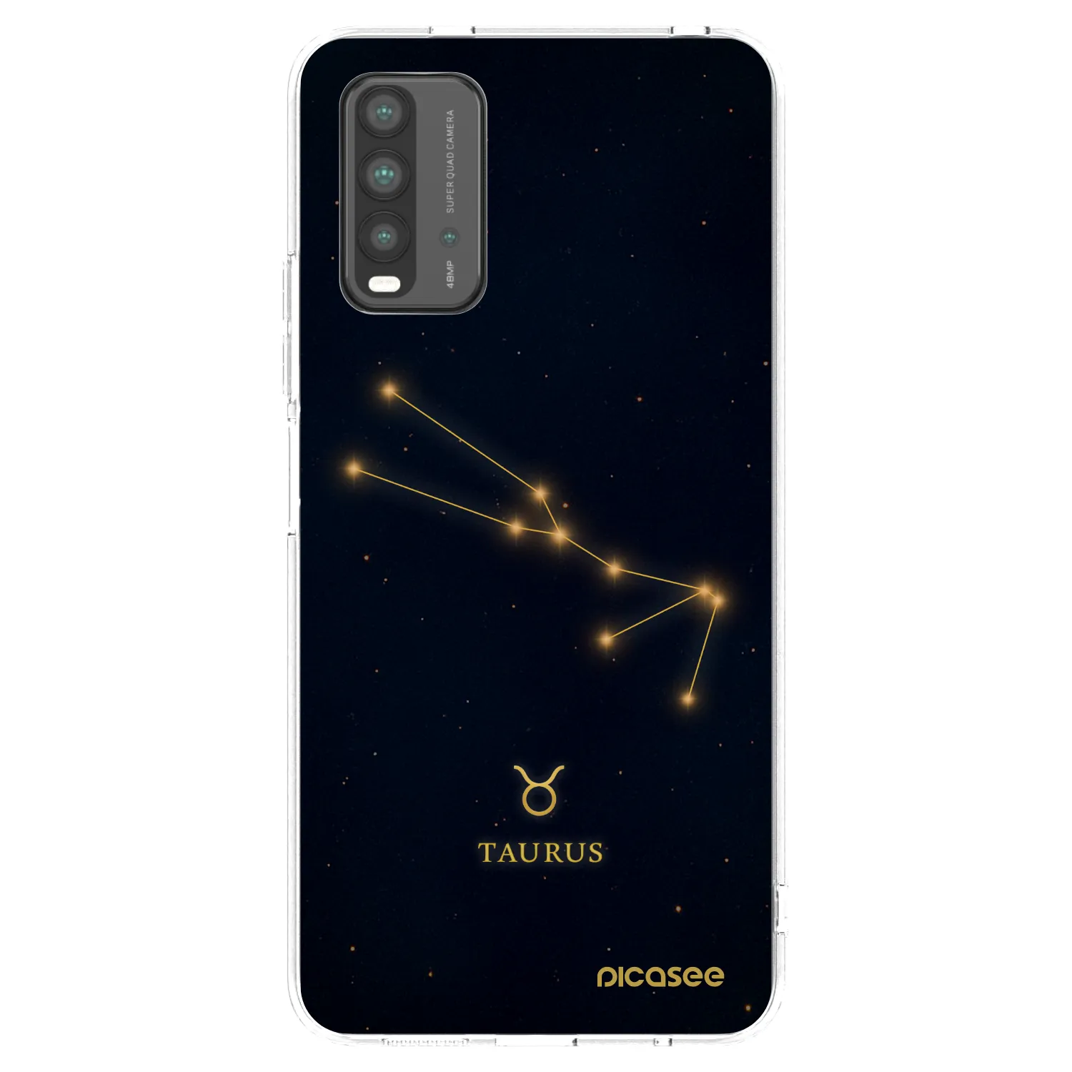 Picasee Xiaomi Redmi 9T Hülle - Transparentes Silikon - TAURUS