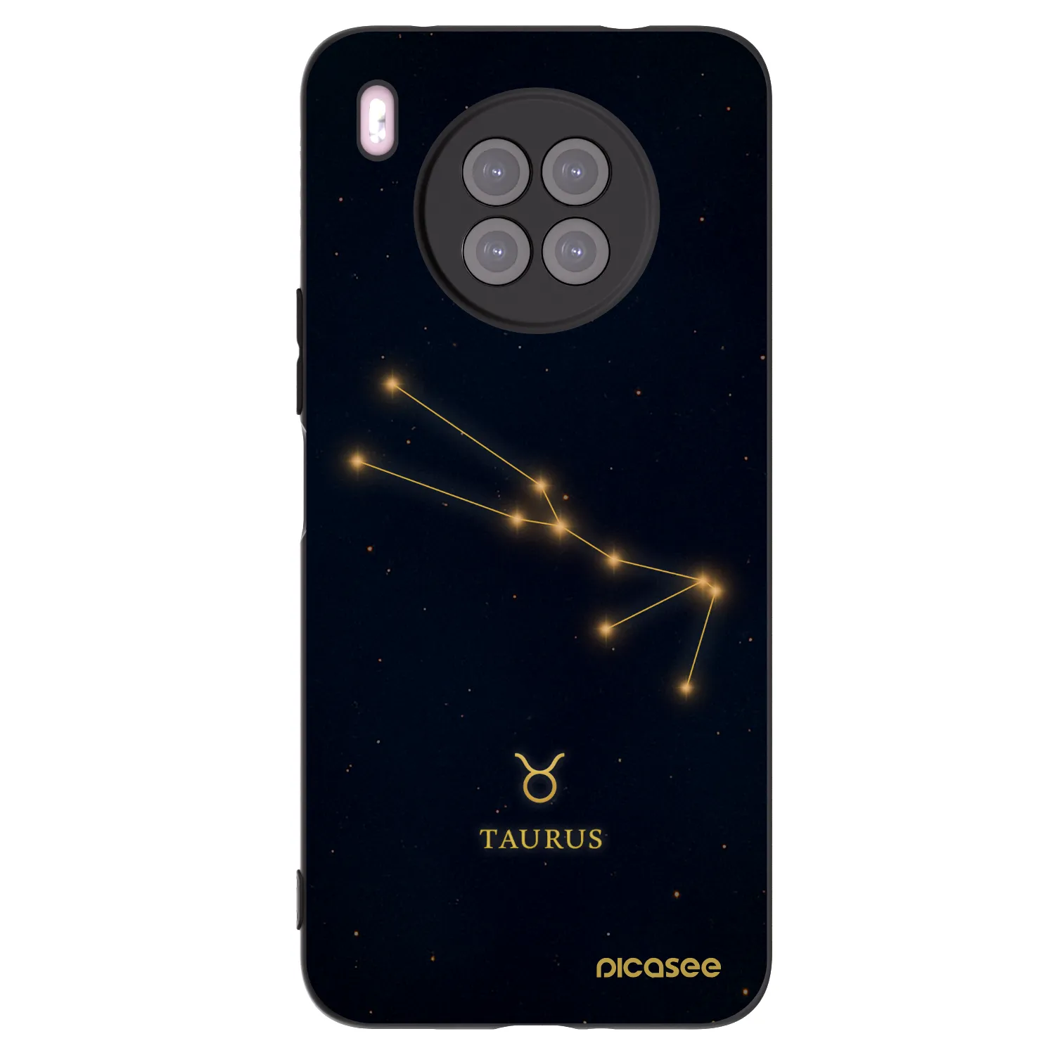 Picasee Huawei Nova 8i Hülle - Schwarzes Silikon - TAURUS