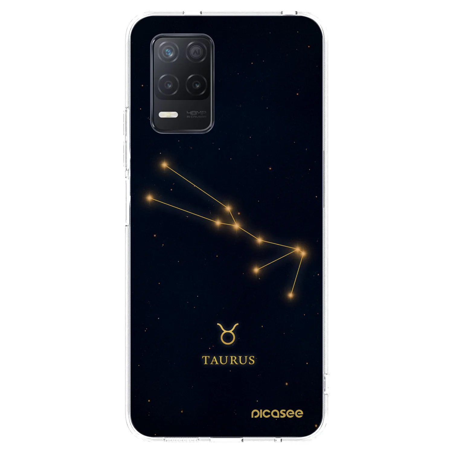 Picasee Realme 8 5G Hülle - Transparentes Silikon - TAURUS