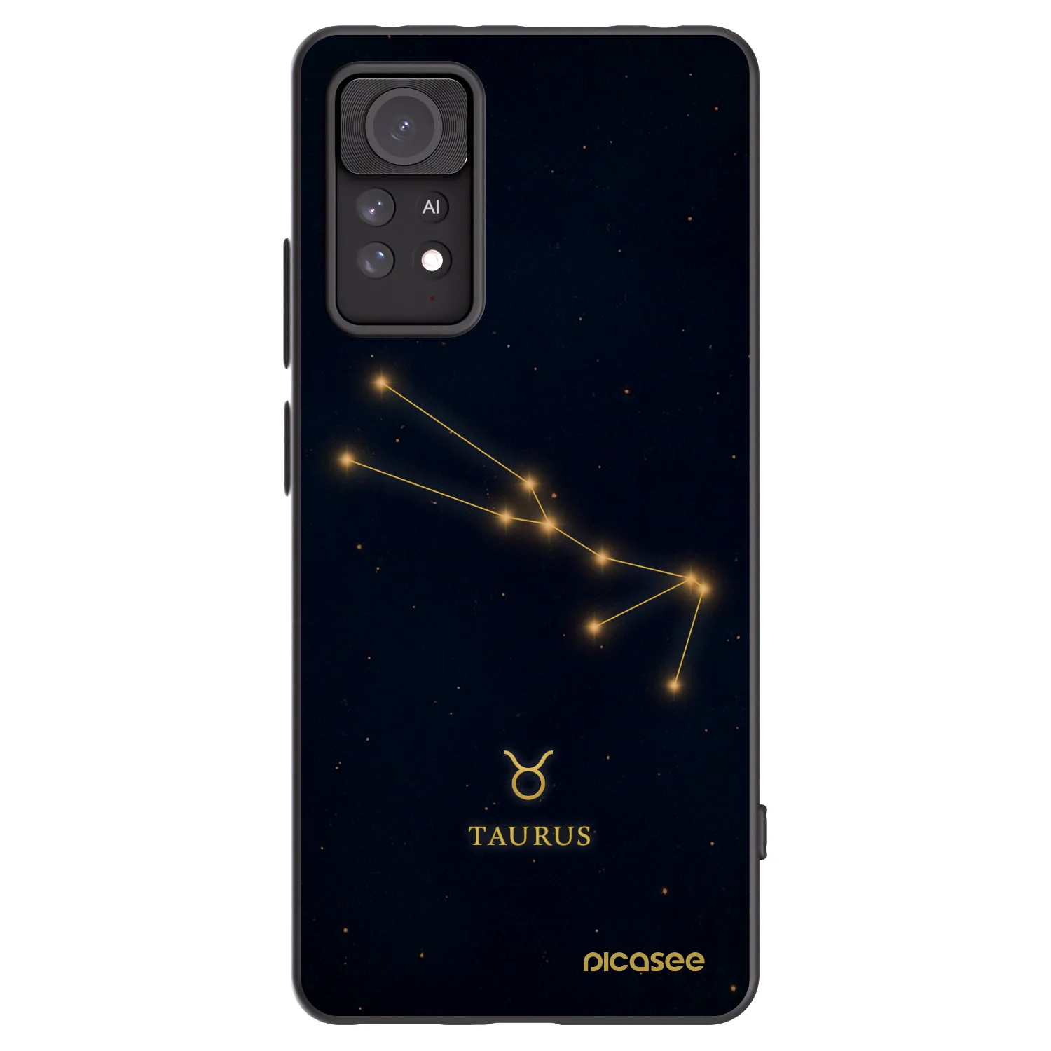 Picasee Xiaomi Redmi Note 11 Pro Hülle - Schwarzes Silikon - TAURUS