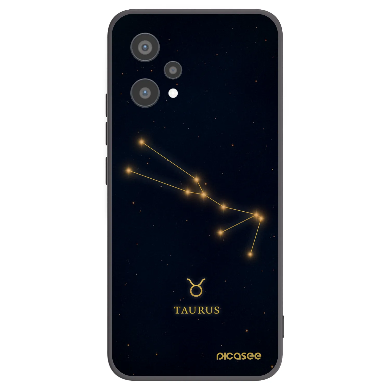 Picasee Realme 9 Pro 5G Hülle - Schwarzes Silikon - TAURUS