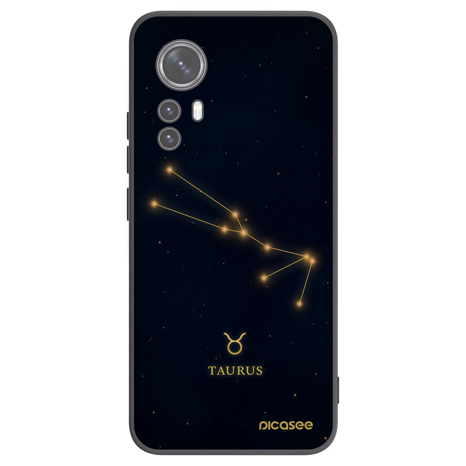 Picasee Xiaomi 12X Hülle - Schwarzes Silikon - TAURUS