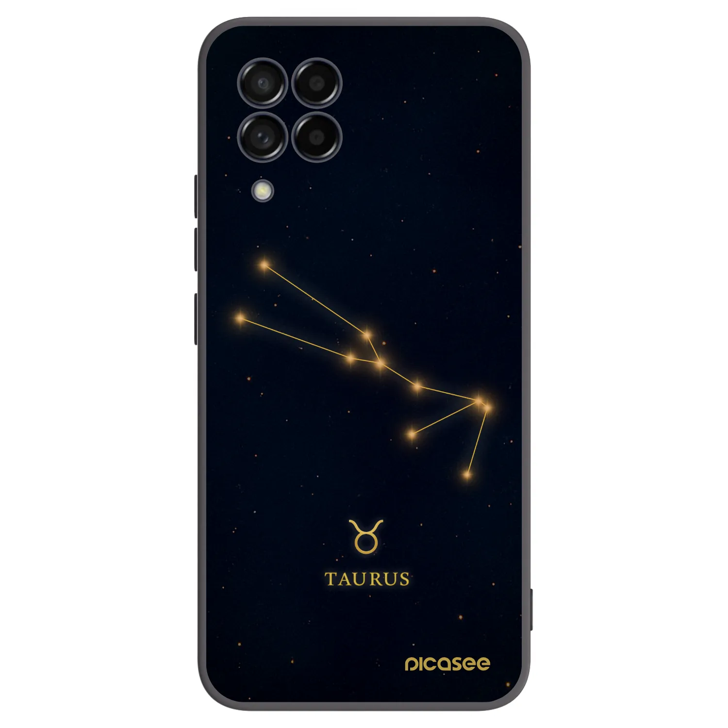 Picasee Samsung Galaxy M53 5G Hülle - Schwarzes Silikon - TAURUS