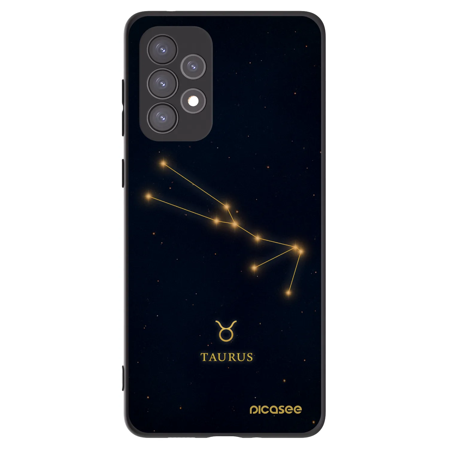 Picasee Samsung Galaxy A73 5G Hülle - Schwarzes Silikon - TAURUS