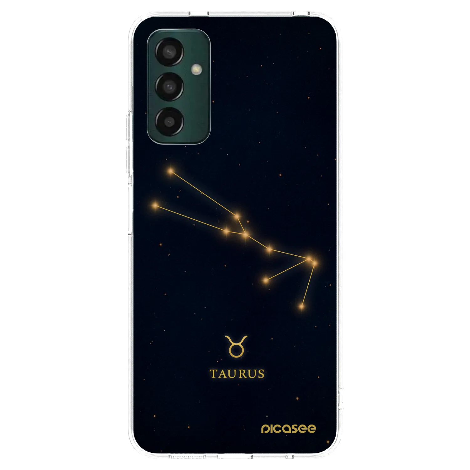 Picasee Samsung Galaxy M23 5G Hülle - Transparentes Silikon - TAURUS