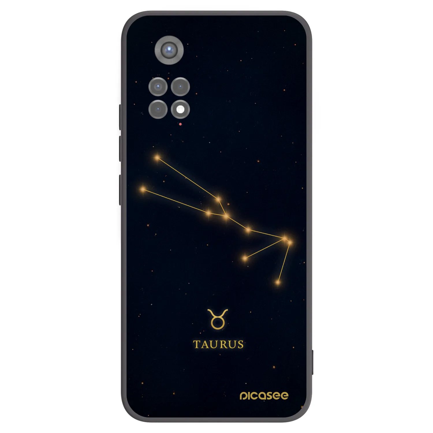 Picasee Xiaomi Redmi Note 11S 5G Hülle - Schwarzes Silikon - TAURUS