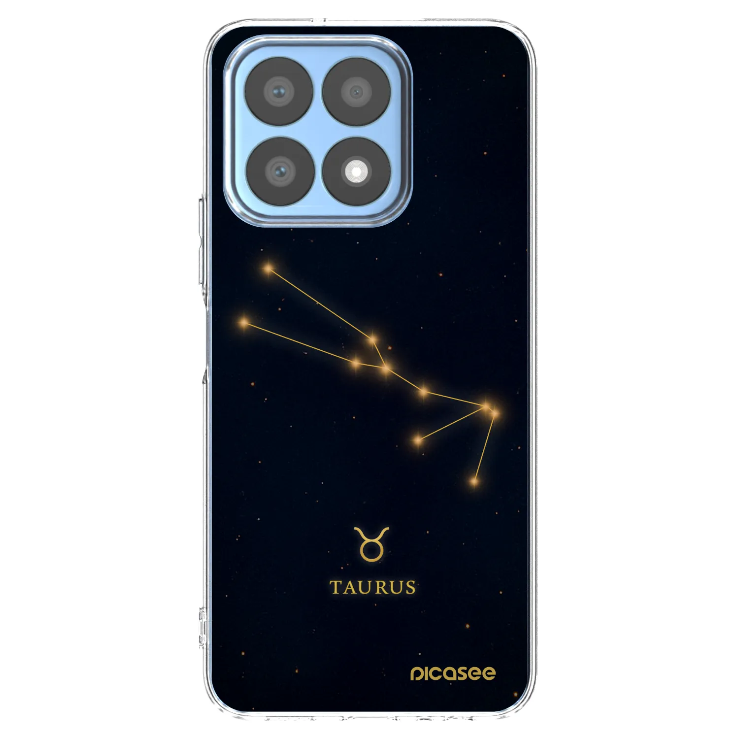 Picasee Honor X8a Hülle - Transparentes Silikon - TAURUS