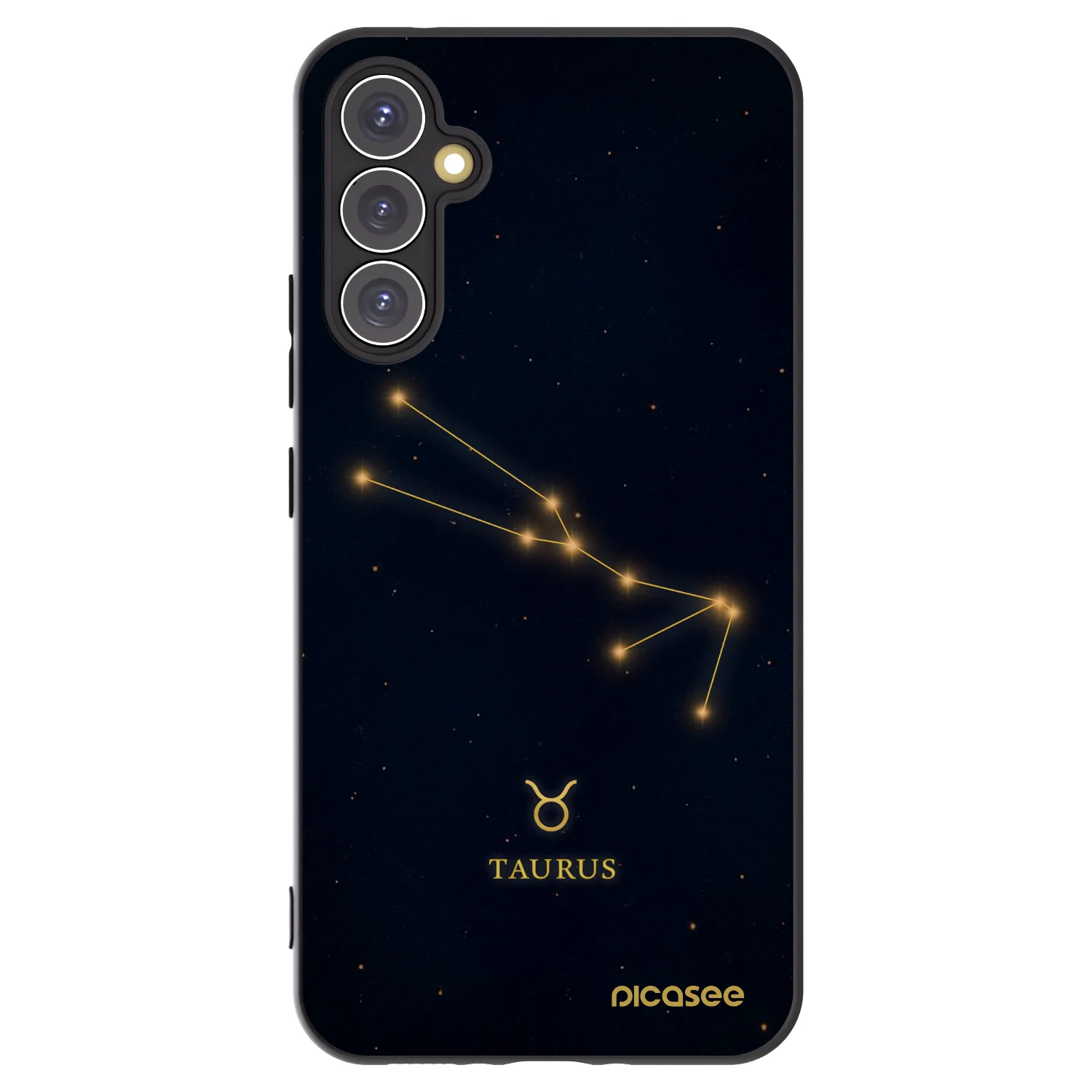 Picasee Samsung Galaxy A34 5G A346B Hülle - Schwarzes Silikon - TAURUS