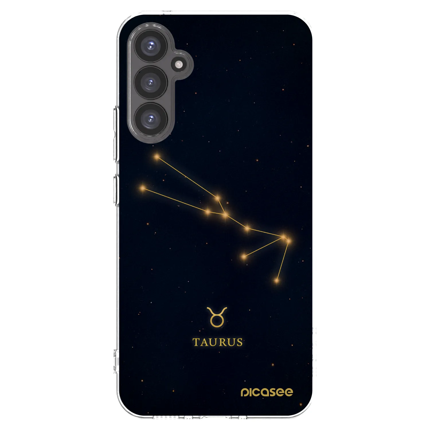 Picasee Samsung Galaxy A34 5G A346B Hülle - Transparentes Silikon - TAURUS
