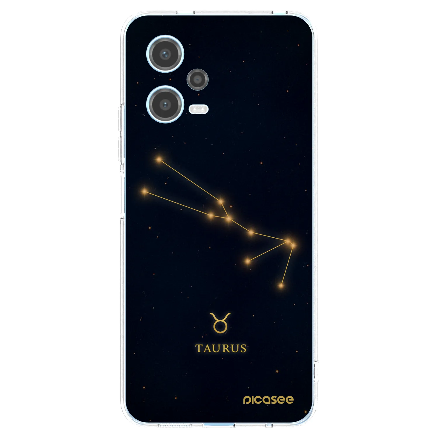 Picasee Xiaomi Redmi Note 12 5G Hülle - Transparentes Silikon - TAURUS