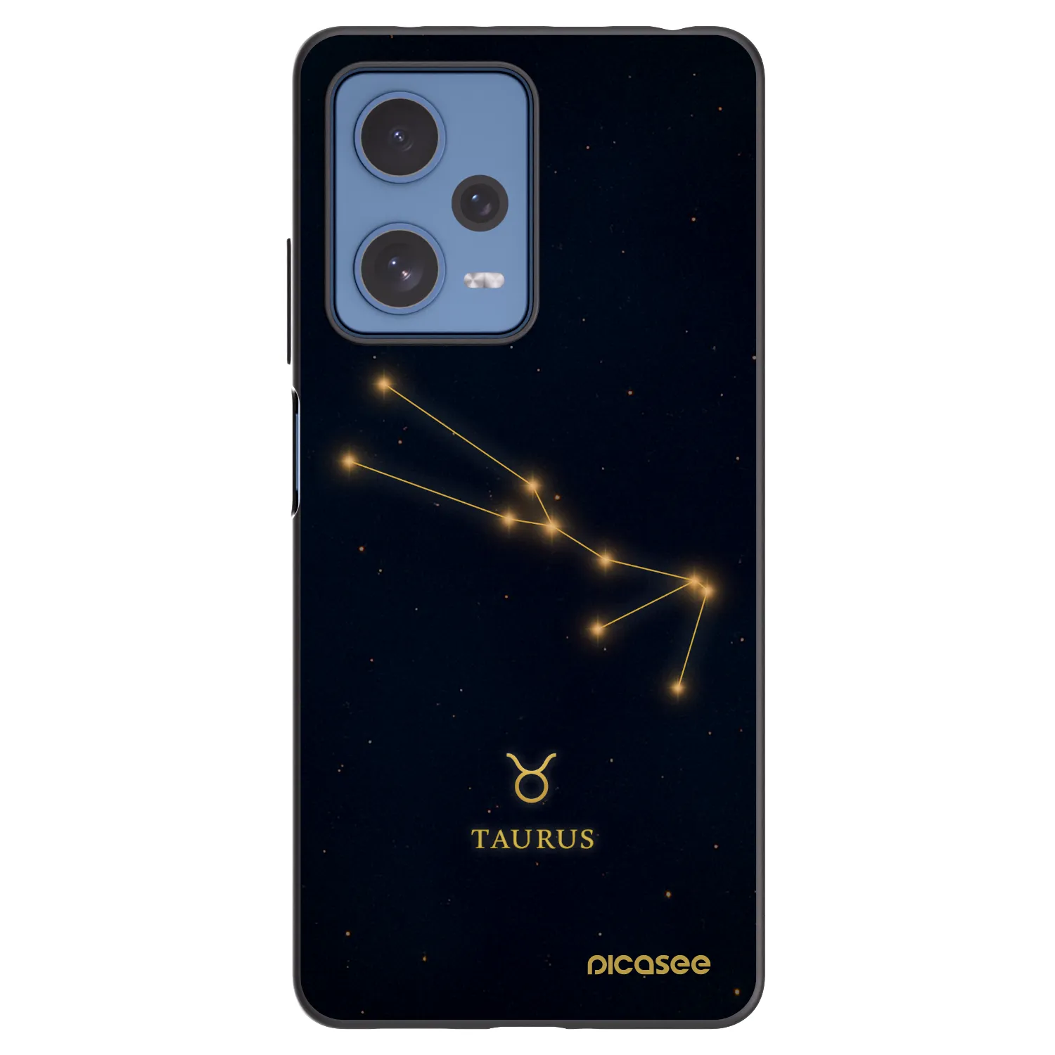 Picasee Xiaomi Redmi Note 12 Pro 5G Hülle - Schwarzes Silikon - TAURUS
