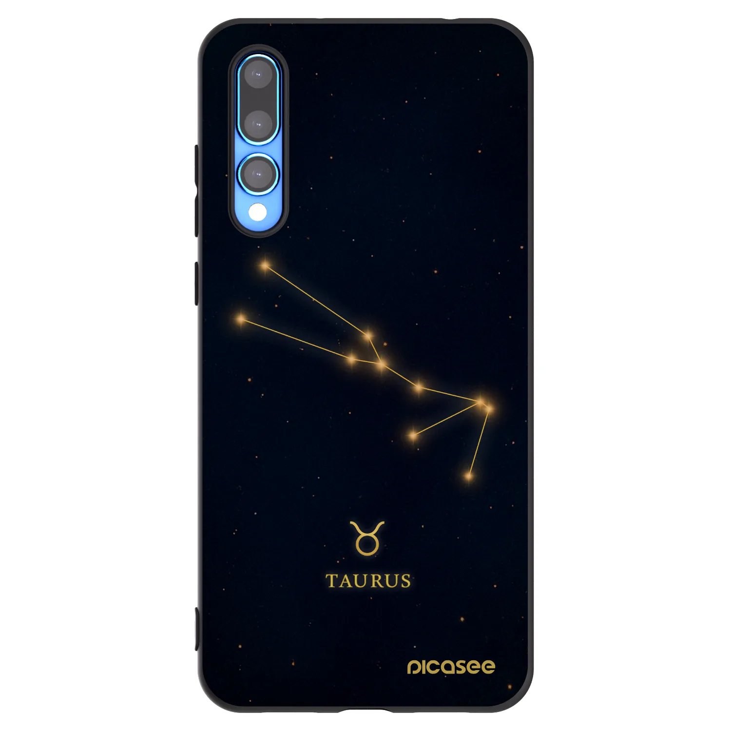 Picasee Huawei P20 Pro Hülle - Schwarzes Silikon - TAURUS