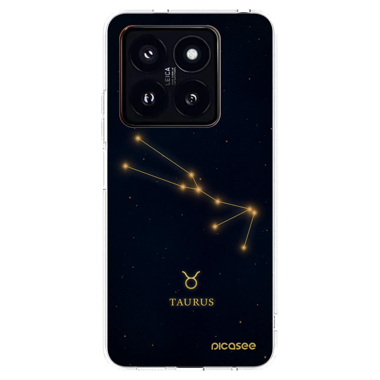 Picasee Xiaomi 14 Pro Hülle - Transparentes Silikon - TAURUS