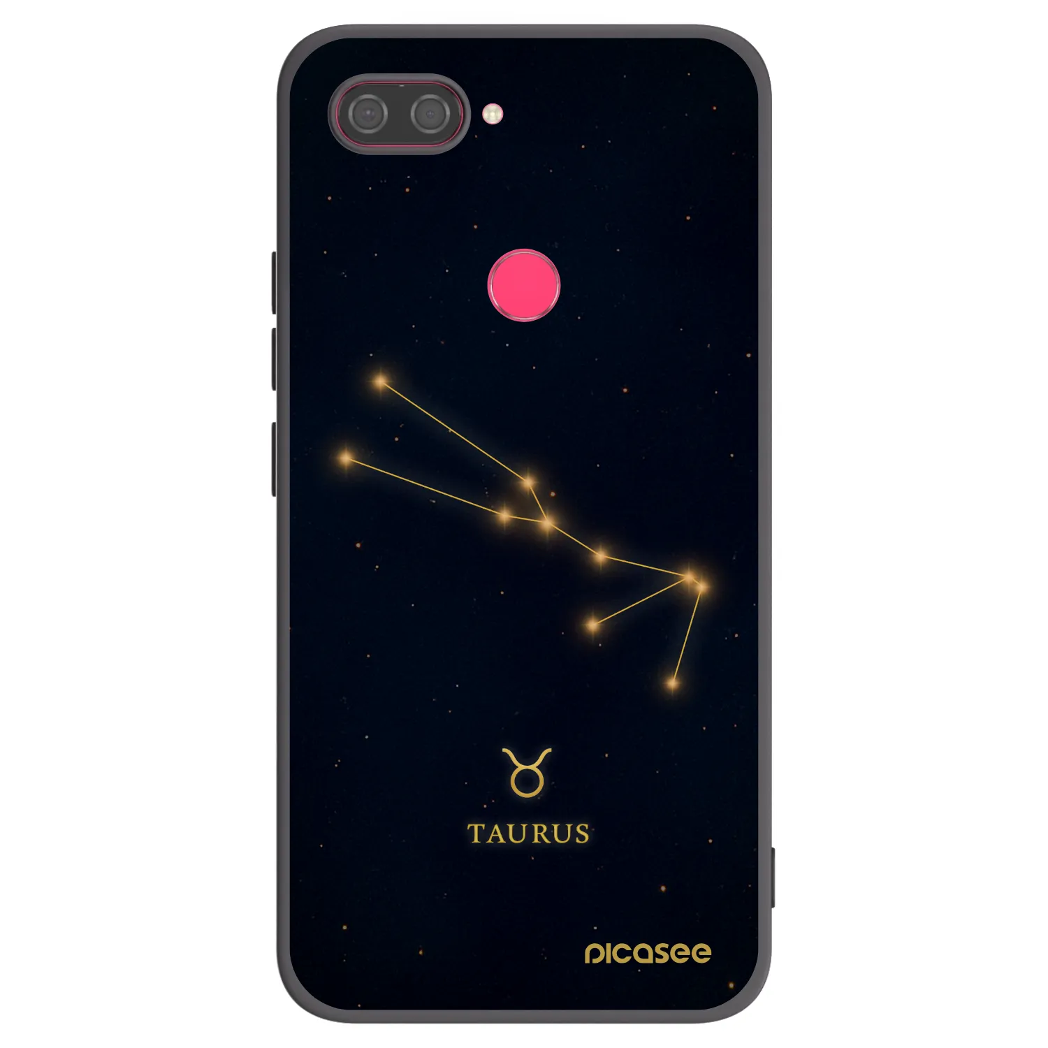 Picasee Xiaomi Mi 8 Lite Hülle - Schwarzes Silikon - TAURUS