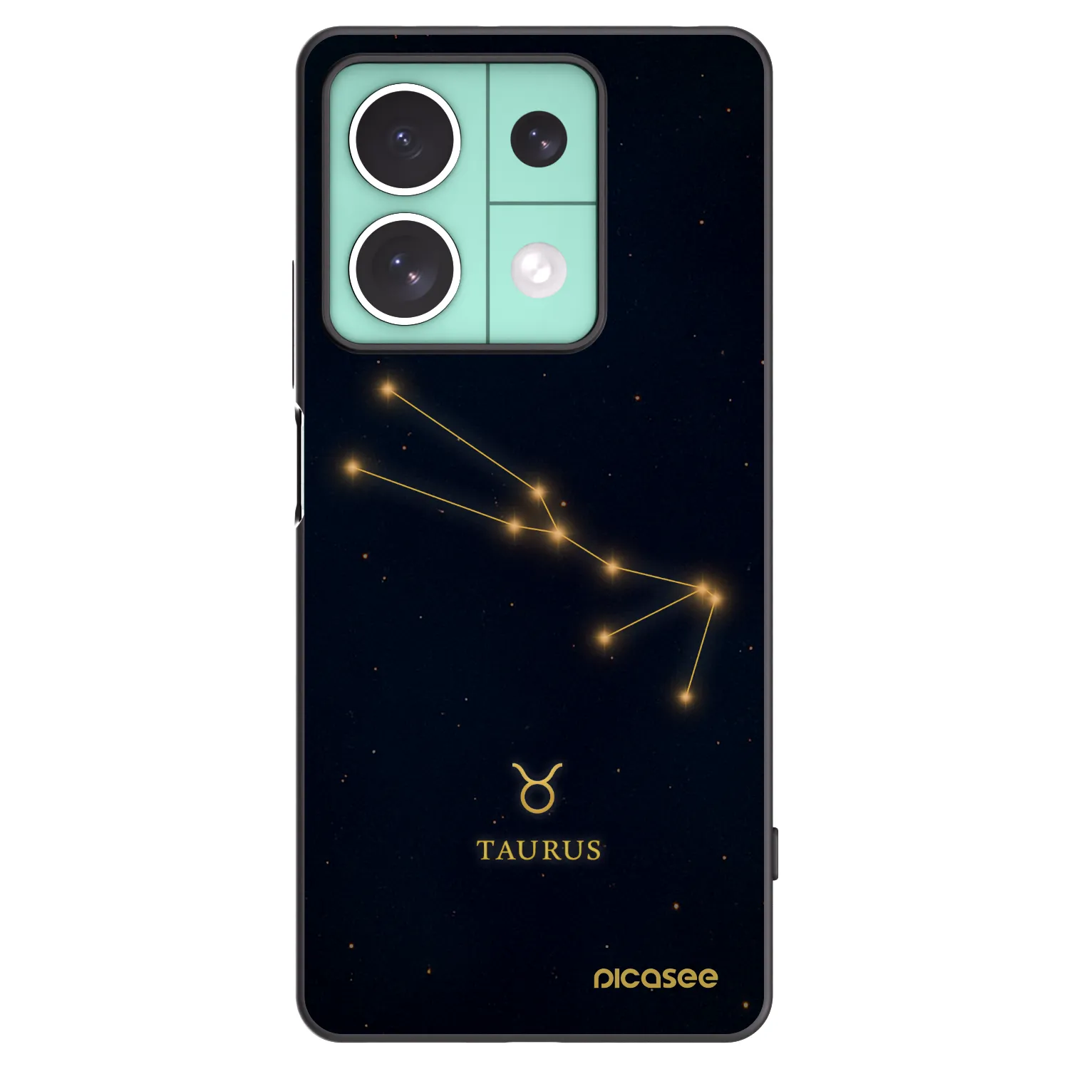 Picasee Xiaomi Redmi Note 13 5G Hülle - Schwarzes Silikon - TAURUS