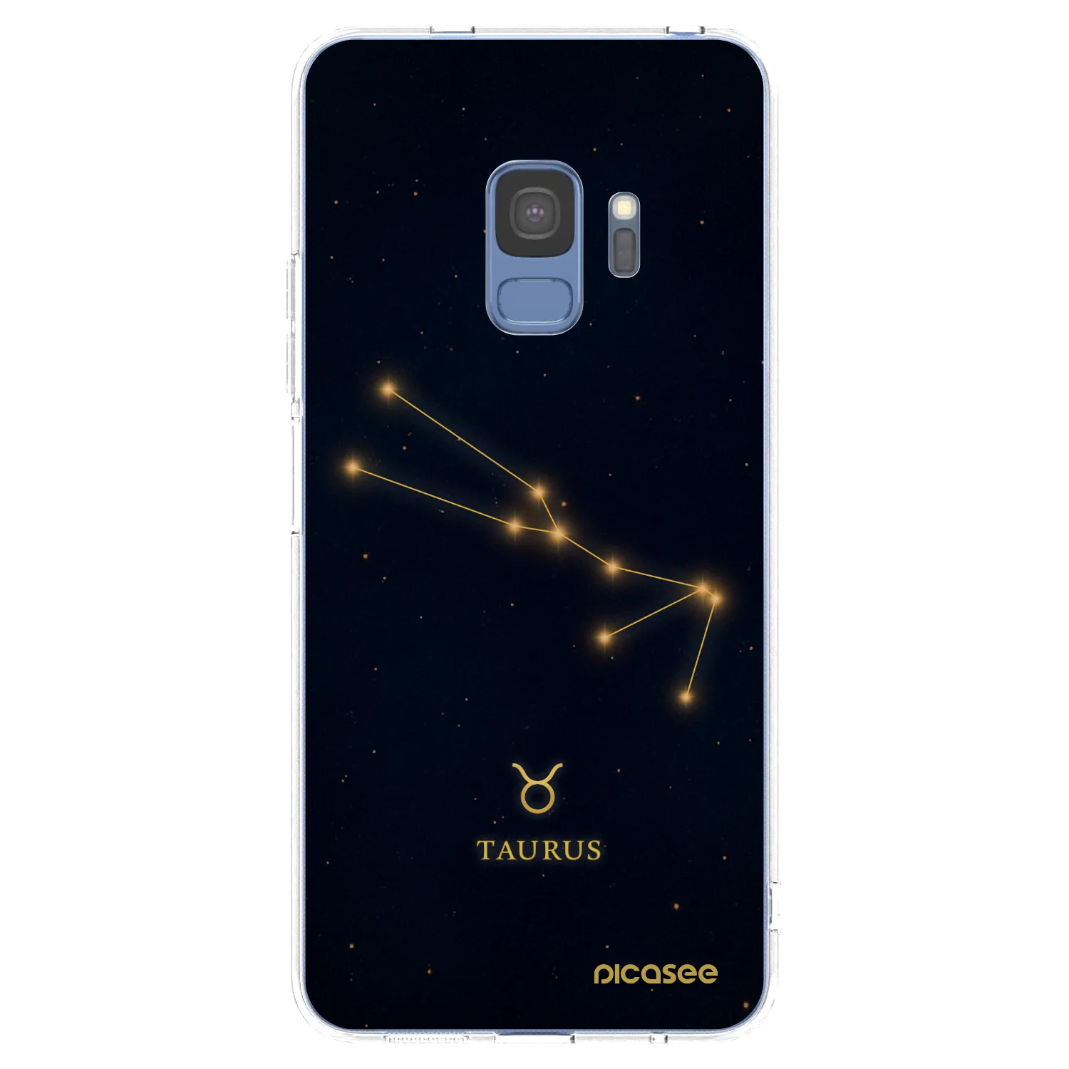 Picasee Samsung Galaxy S9 G960F Hülle - Transparentes Silikon - TAURUS
