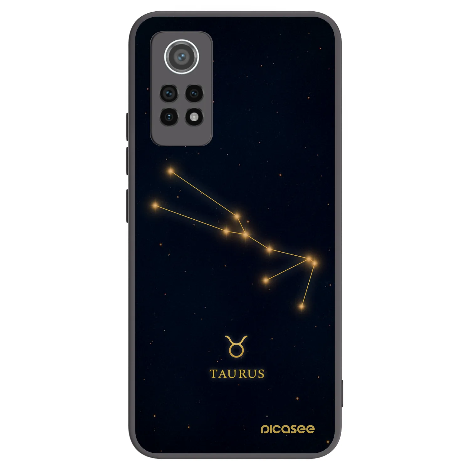 Picasee Xiaomi Redmi Note 12 Pro 4G Hülle - Schwarzes Silikon - TAURUS