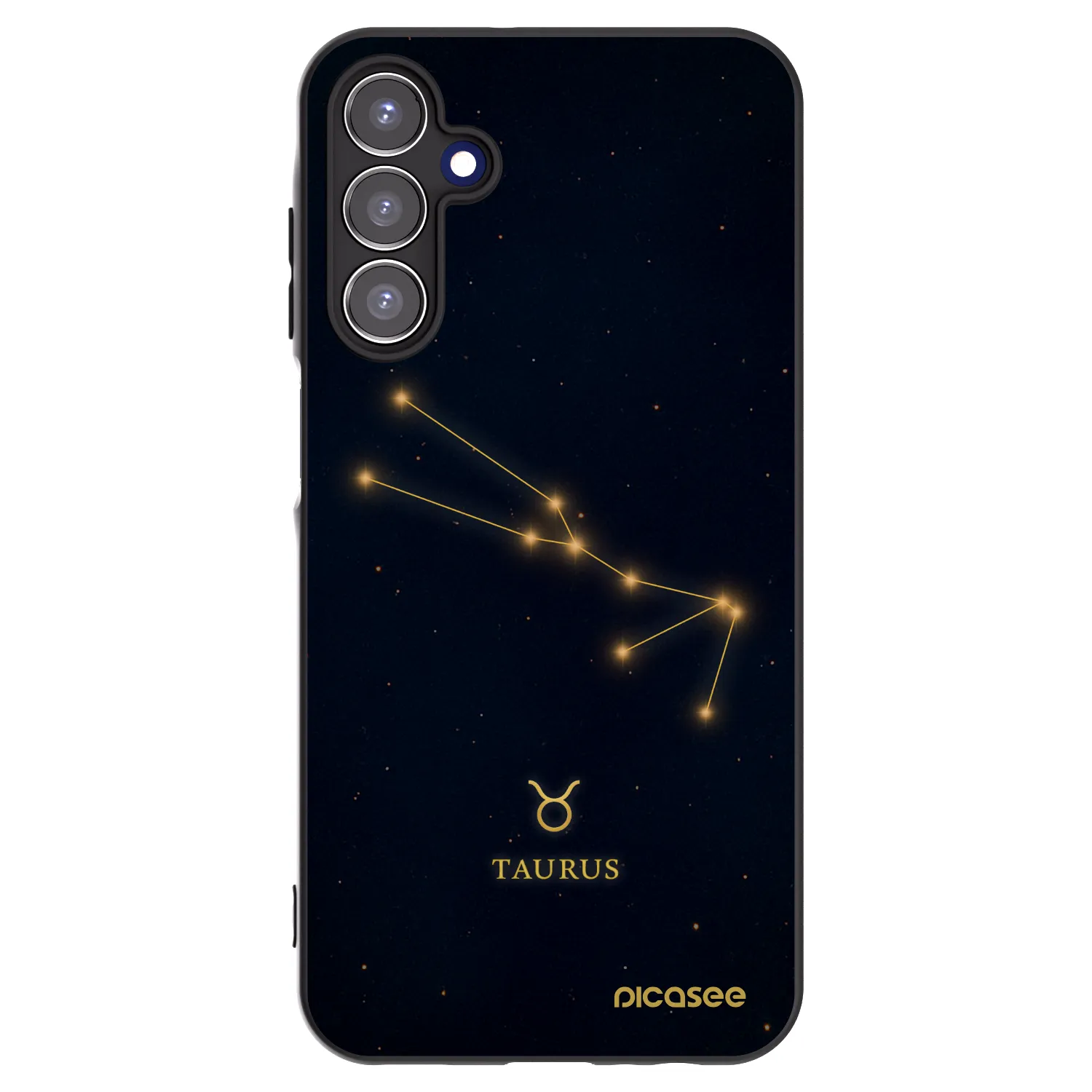 Picasee Samsung Galaxy A15 A156B 5G Hülle - Schwarzes Silikon - TAURUS