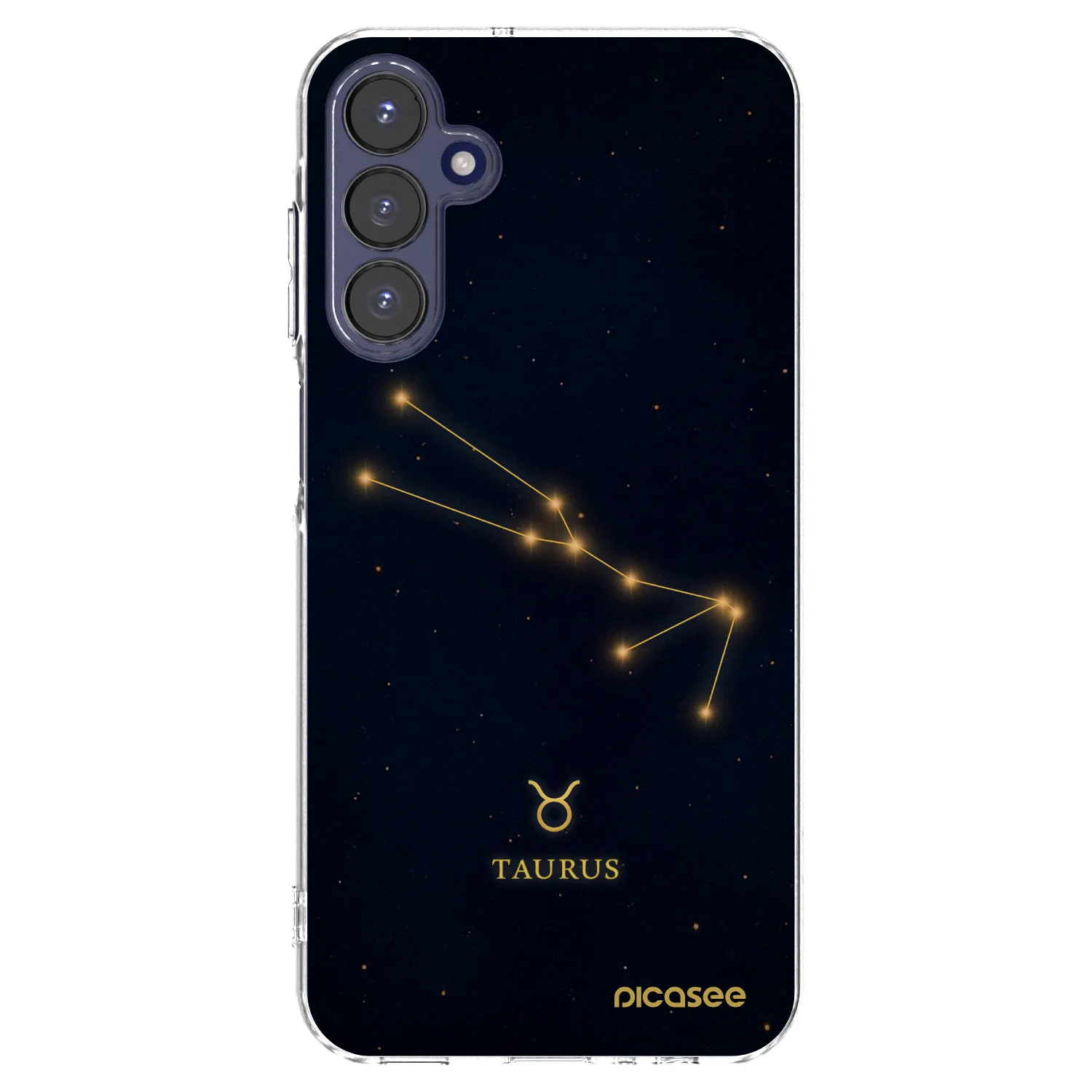 Picasee Samsung Galaxy A15 A155F 4G Hülle - Transparentes Silikon - TAURUS