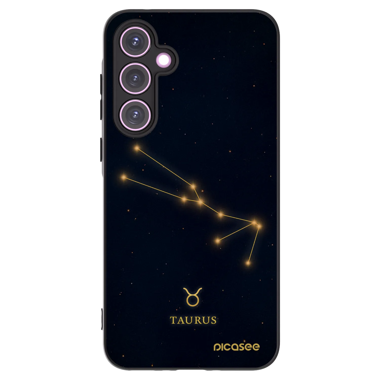 Picasee Samsung Galaxy A35 5G A356B Hülle - Schwarzes Silikon - TAURUS