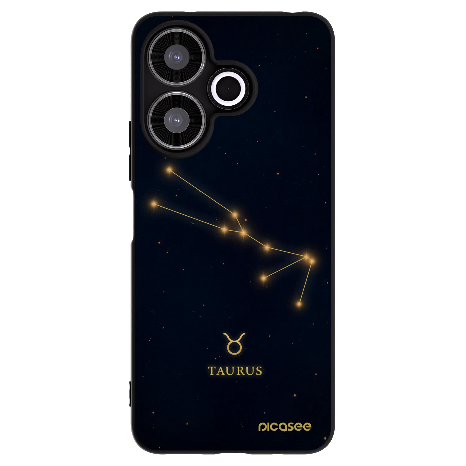 Picasee Xiaomi Redmi 13 4G Hülle - Schwarzes Silikon - TAURUS