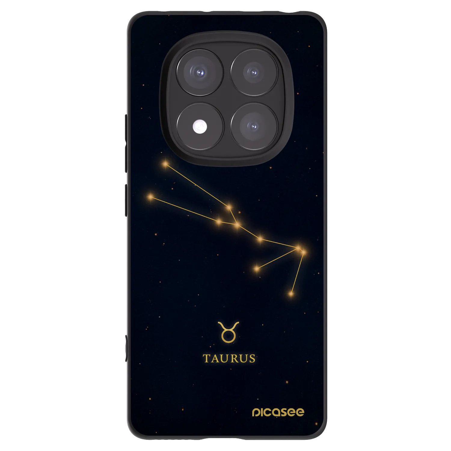 Picasee Xiaomi Redmi Note 14 Pro+ 5G Hülle - Schwarzes Silikon - TAURUS