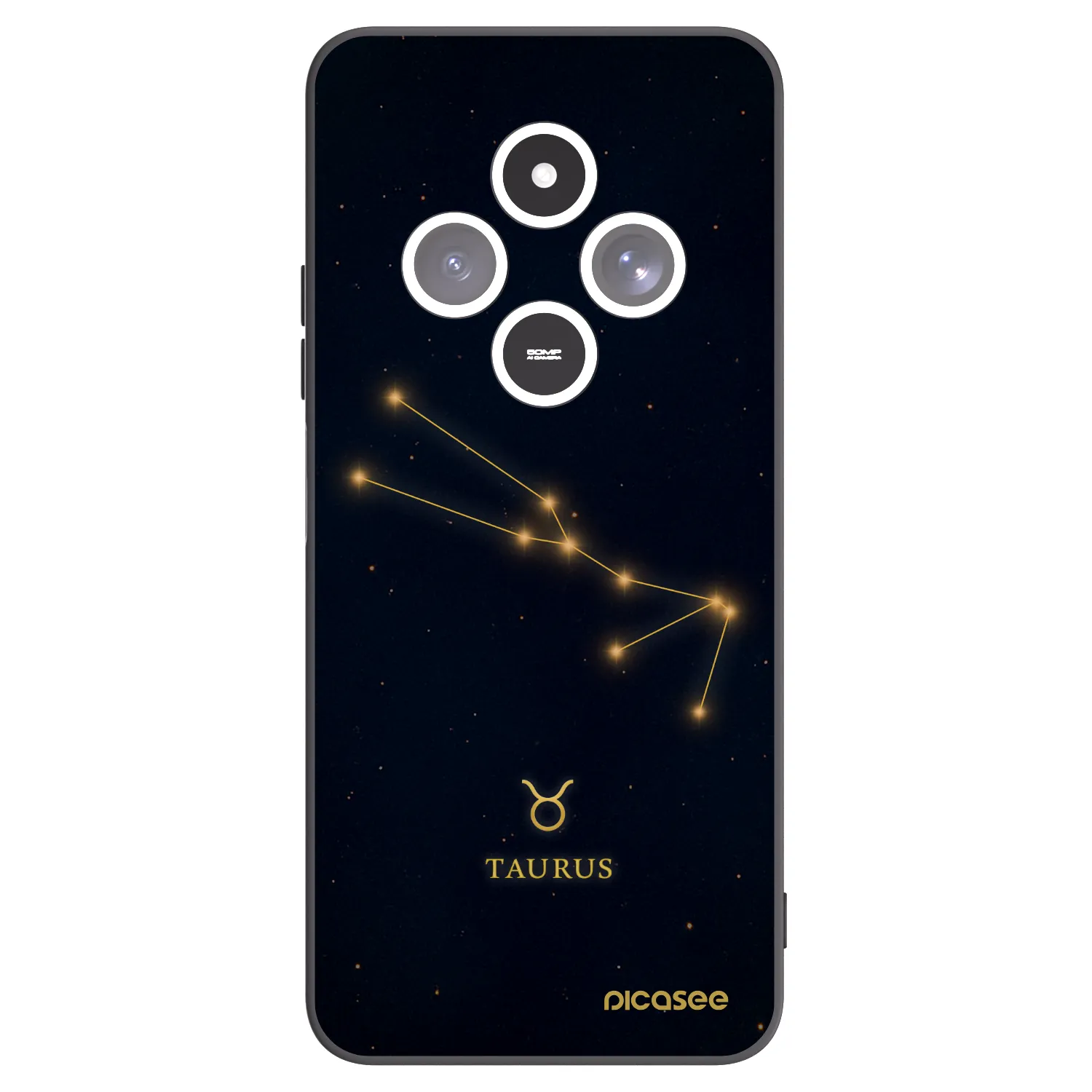 Picasee Xiaomi Redmi 14C Hülle - Schwarzes Silikon - TAURUS