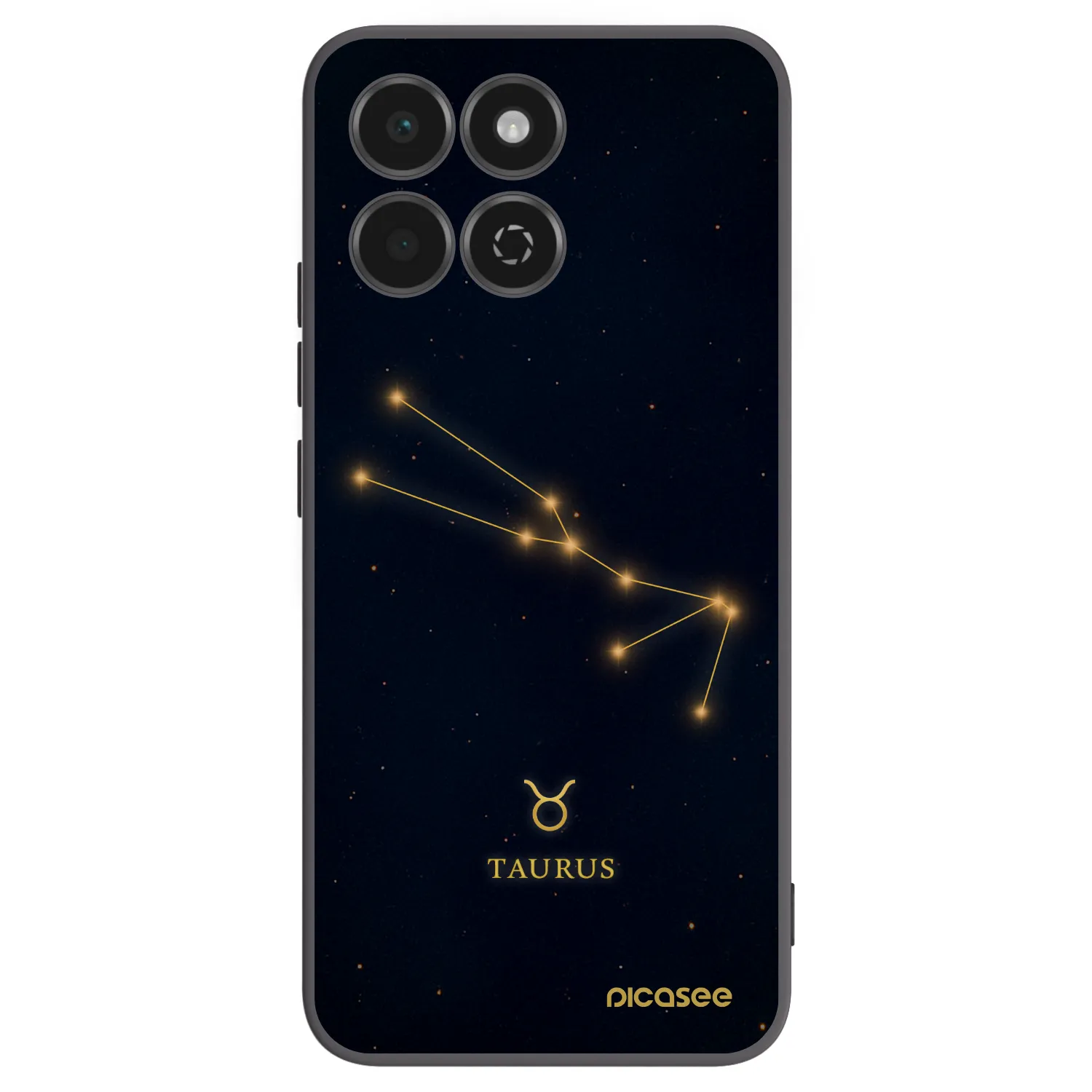 Picasee Honor 200 Smart 5G Hülle - Schwarzes Silikon - TAURUS